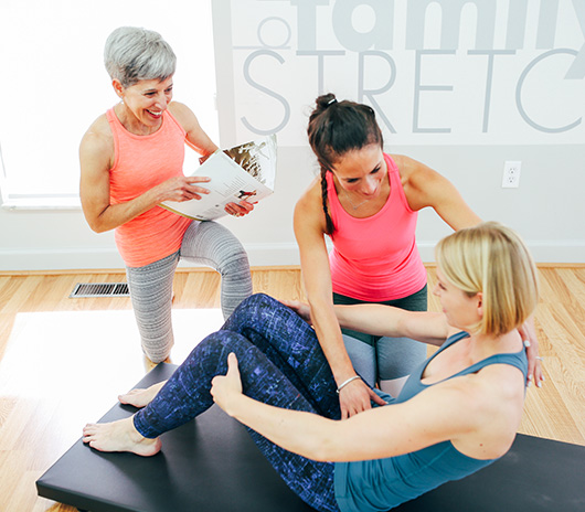 STOTT Pilates instructor training session